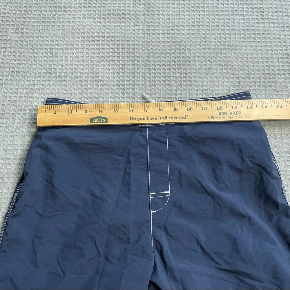 Lands End Swim Trunks Small Men’s Cargo Surf Navy Blue With Mesh Liner